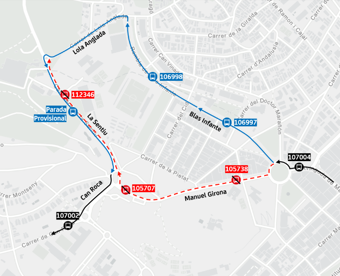 Plànol il·lustratiu. La informació mostrada al plànol es troba descrita al text d'aquesta pàgina.