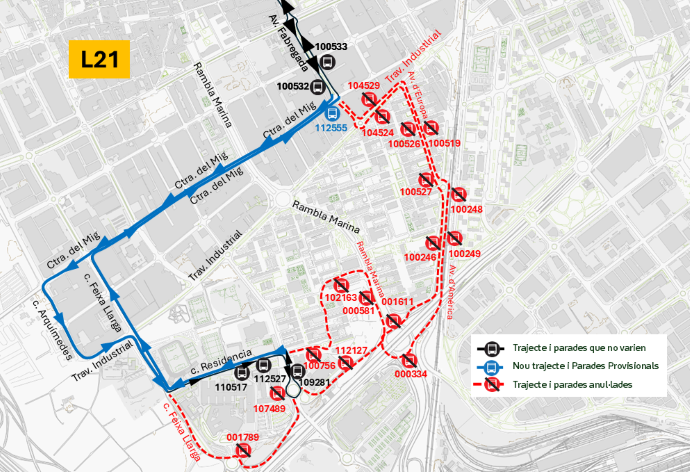 Plànol il·lustratiu. La informació mostrada al plànol es troba descrita al text d'aquesta pàgina.