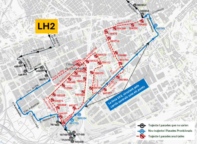 Plànol il·lustratiu. La informació mostrada al plànol es troba descrita al text d'aquesta pàgina.