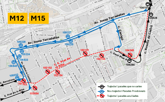 Plànol il·lustratiu. La informació mostrada al plànol es troba descrita al text d'aquesta pàgina.