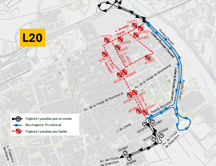 Plànol il·lustratiu. La informació mostrada al plànol es troba descrita al text d'aquesta pàgina.