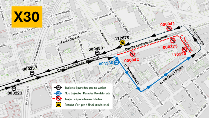 Plànol il·lustratiu. La informació mostrada al plànol es troba descrita al text d'aquesta pàgina.