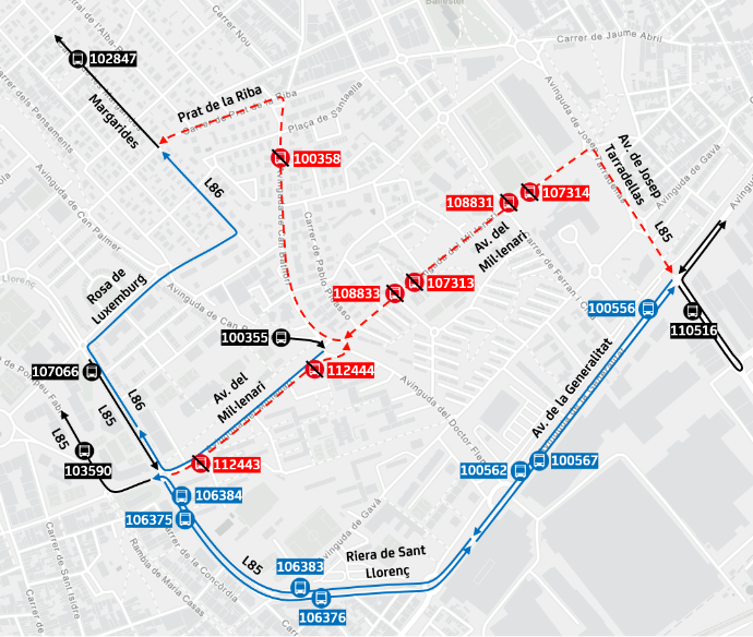 Plànol il·lustratiu. La informació mostrada al plànol es troba descrita al text d'aquesta pàgina.