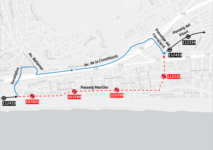 Plànol il·lustratiu. La informació mostrada al plànol es troba descrita al text d'aquesta pàgina.