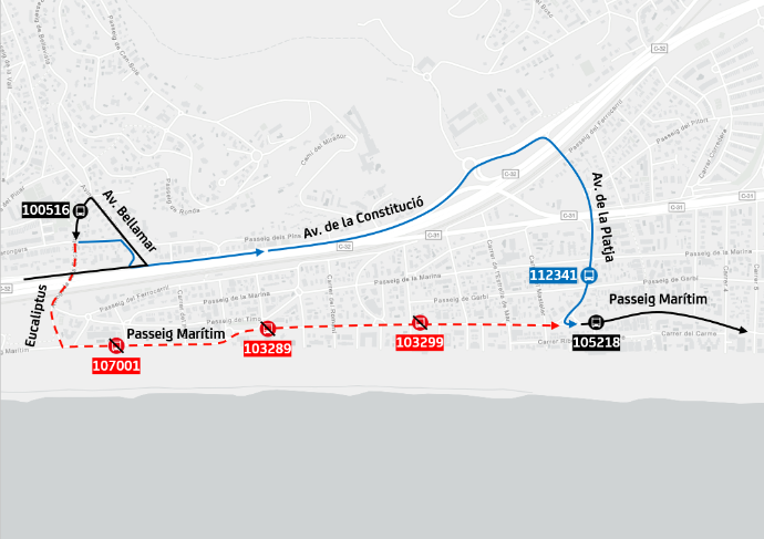 Plànol il·lustratiu. La informació mostrada al plànol es troba descrita al text d'aquesta pàgina.