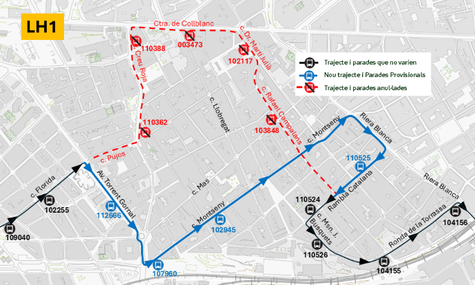 Plànol il·lustratiu. La informació mostrada al plànol es troba descrita al text d'aquesta pàgina.