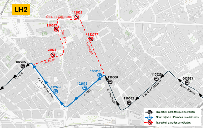 Plànol il·lustratiu. La informació mostrada al plànol es troba descrita al text d'aquesta pàgina.