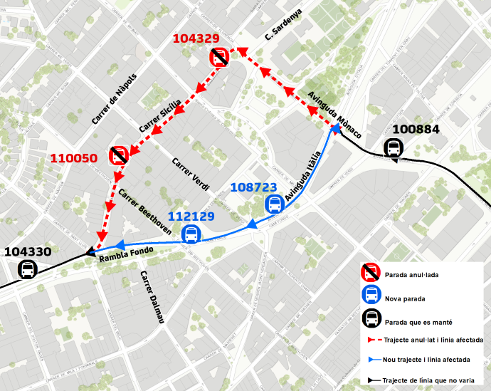 Plànol il·lustratiu. La informació mostrada al plànol es troba descrita al text d'aquesta pàgina.