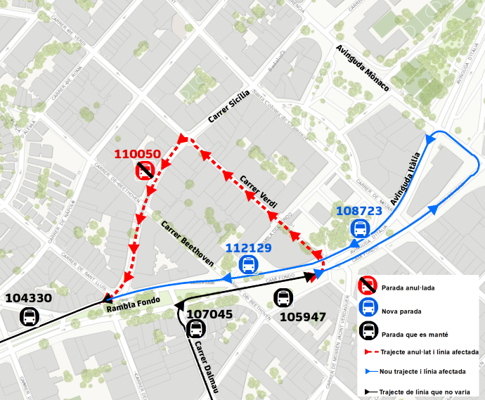 Plànol il·lustratiu. La informació mostrada al plànol es troba descrita al text d'aquesta pàgina.