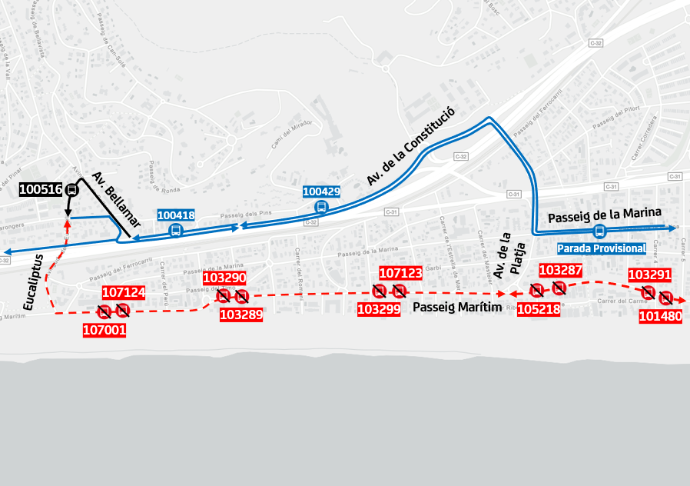 Plànol il·lustratiu. La informació mostrada al plànol es troba descrita al text d'aquesta pàgina.