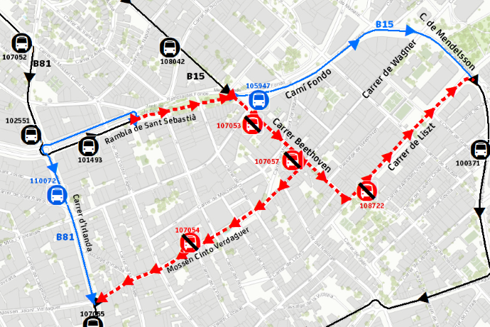 Plànol il·lustratiu. La informació mostrada al plànol es troba descrita al text d'aquesta pàgina.