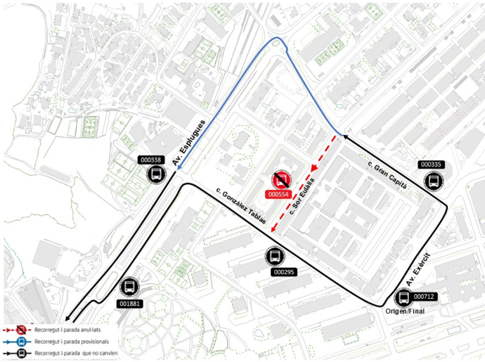 Plànol il·lustratiu. La informació mostrada al plànol es troba descrita al text d'aquesta pàgina.