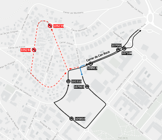 Plànol il·lustratiu. La informació mostrada al plànol es troba descrita al text d'aquesta pàgina.