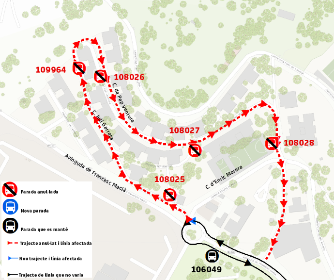 Plànol il·lustratiu. La informació mostrada al plànol es troba descrita al text d'aquesta pàgina.