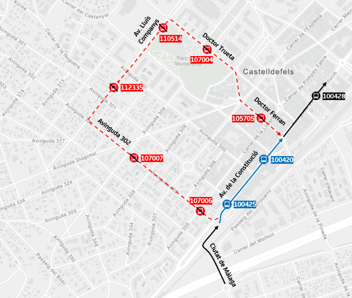 Plànol il·lustratiu. La informació mostrada al plànol es troba descrita al text d'aquesta pàgina.