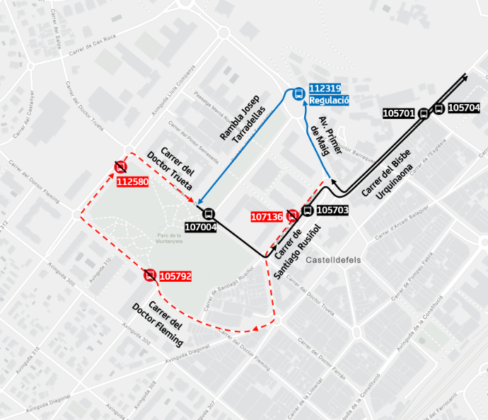 Plànol il·lustratiu. La informació mostrada al plànol es troba descrita al text d'aquesta pàgina.