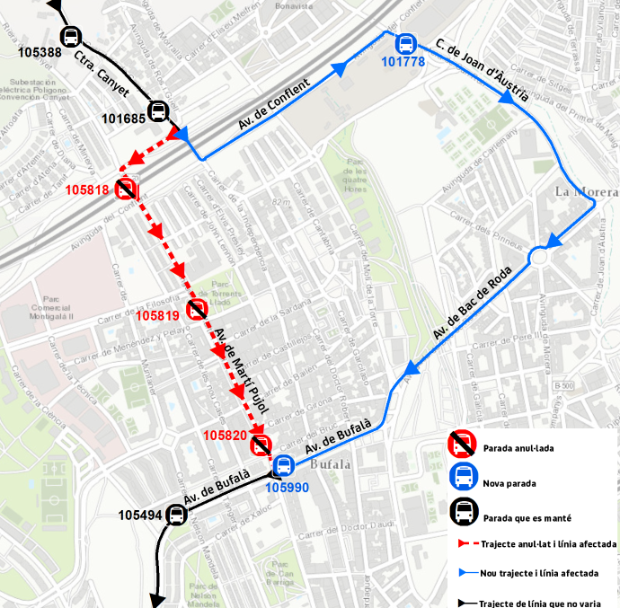 Plànol il·lustratiu. La informació mostrada al plànol es troba descrita al text d'aquesta pàgina.
