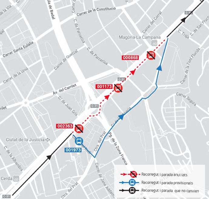 Plànol il·lustratiu. La informació mostrada al plànol es troba descrita al text d'aquesta pàgina.