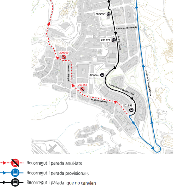 Plànol il·lustratiu. La informació mostrada al plànol es troba descrita al text d'aquesta pàgina.