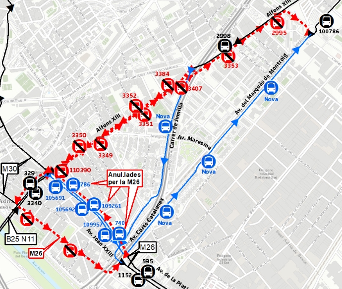 Plànol il·lustratiu. La informació mostrada al plànol es troba descrita al text d'aquesta pàgina.