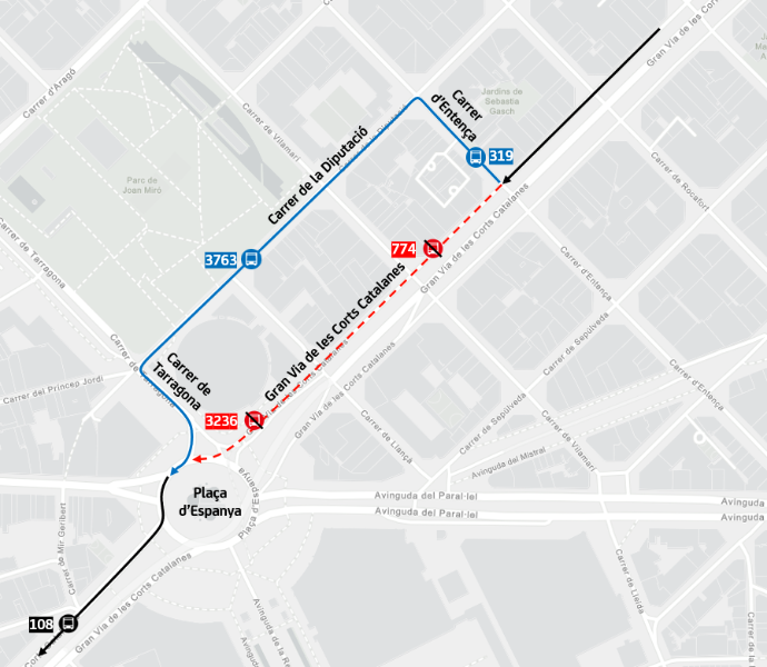 Plànol il·lustratiu. La informació mostrada al plànol es troba descrita al text d'aquesta pàgina.