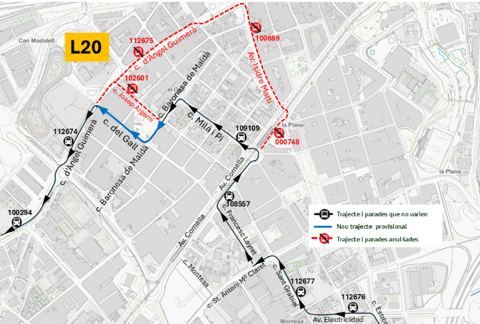 Plànol il·lustratiu. La informació mostrada al plànol es troba descrita al text d'aquesta pàgina.