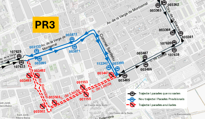 Plànol il·lustratiu. La informació mostrada al plànol es troba descrita al text d'aquesta pàgina.