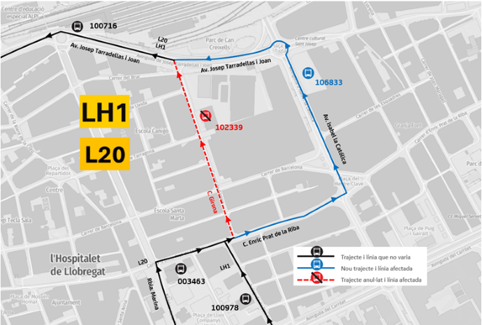 Plànol il·lustratiu. La informació mostrada al plànol es troba descrita al text d'aquesta pàgina.