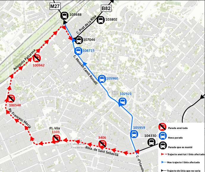 Plànol il·lustratiu. La informació mostrada al plànol es troba descrita al text d'aquesta pàgina.