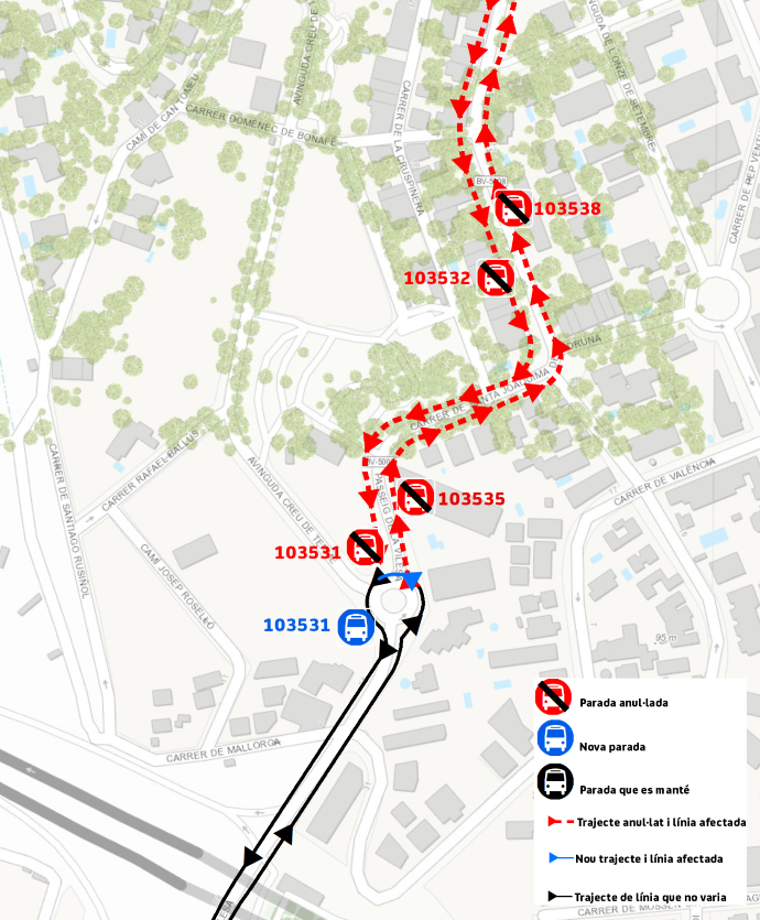 Plànol il·lustratiu. La informació mostrada al plànol es troba descrita al text d'aquesta pàgina.