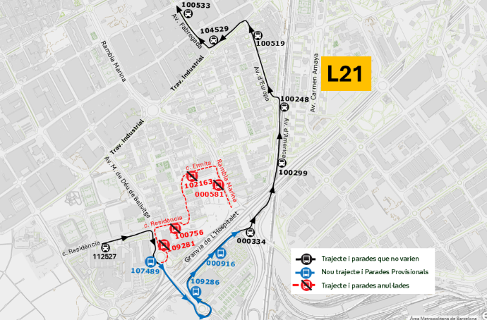 Plànol il·lustratiu. La informació mostrada al plànol es troba descrita al text d'aquesta pàgina.