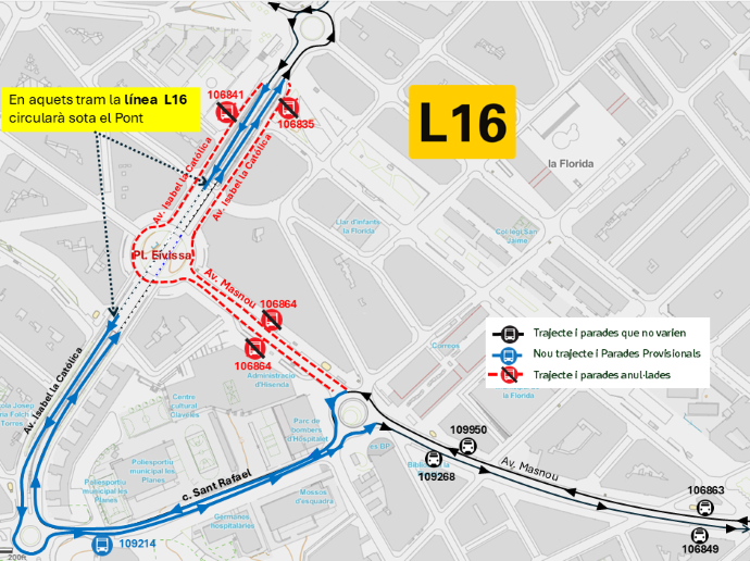 Plànol il·lustratiu. La informació mostrada al plànol es troba descrita al text d'aquesta pàgina.