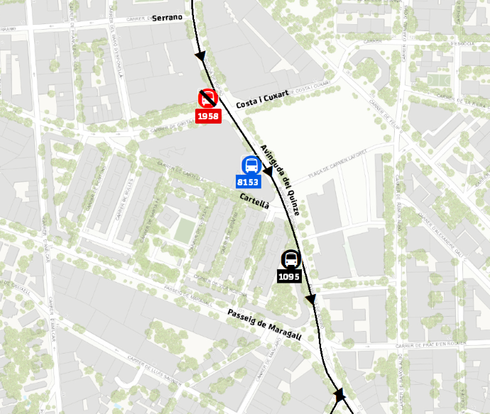 Plànol il·lustratiu. La informació mostrada al plànol es troba descrita al text d'aquesta pàgina.