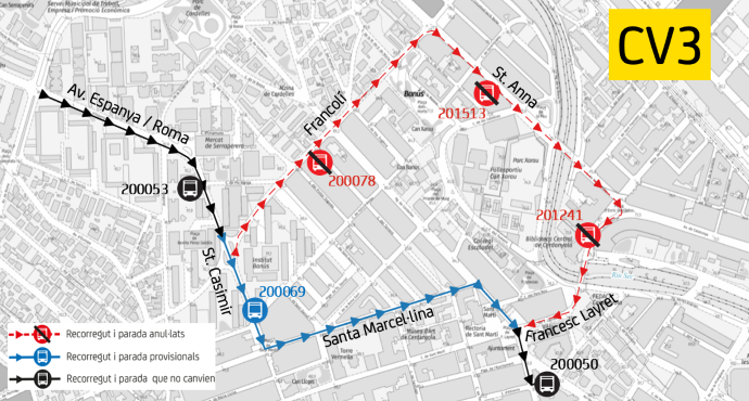 Plànol il·lustratiu. La informació mostrada al plànol es troba descrita al text d'aquesta pàgina.