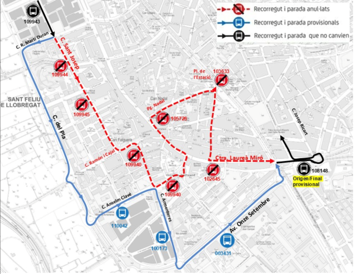 Plànol il·lustratiu. La informació mostrada al plànol es troba descrita al text d'aquesta pàgina.