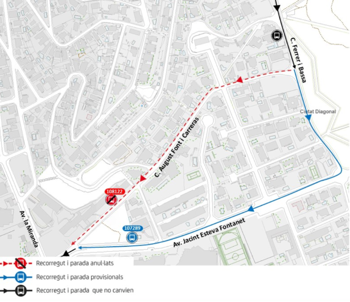 Plànol il·lustratiu. La informació mostrada al plànol es troba descrita al text d'aquesta pàgina.