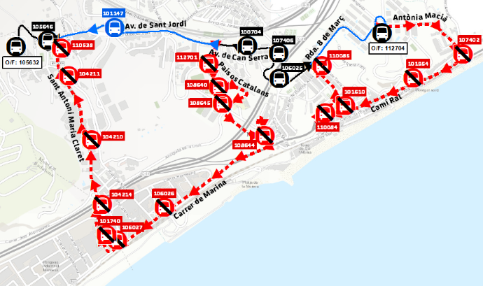 Plànol il·lustratiu. La informació mostrada al plànol es troba descrita al text d'aquesta pàgina.