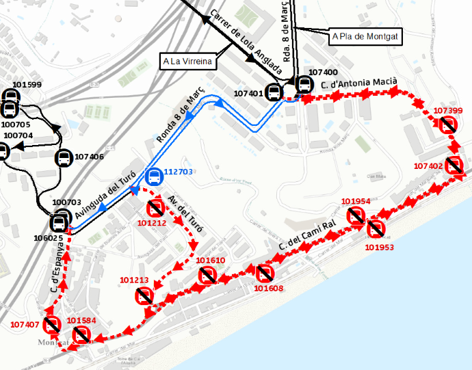 Plànol il·lustratiu. La informació mostrada al plànol es troba descrita al text d'aquesta pàgina.