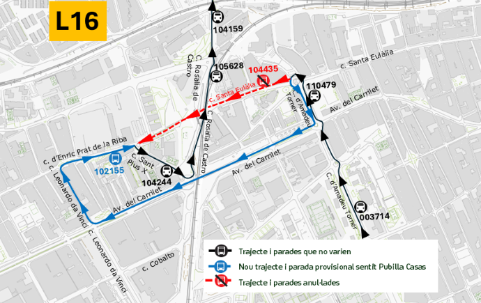 Plànol il·lustratiu. La informació mostrada al plànol es troba descrita al text d'aquesta pàgina.